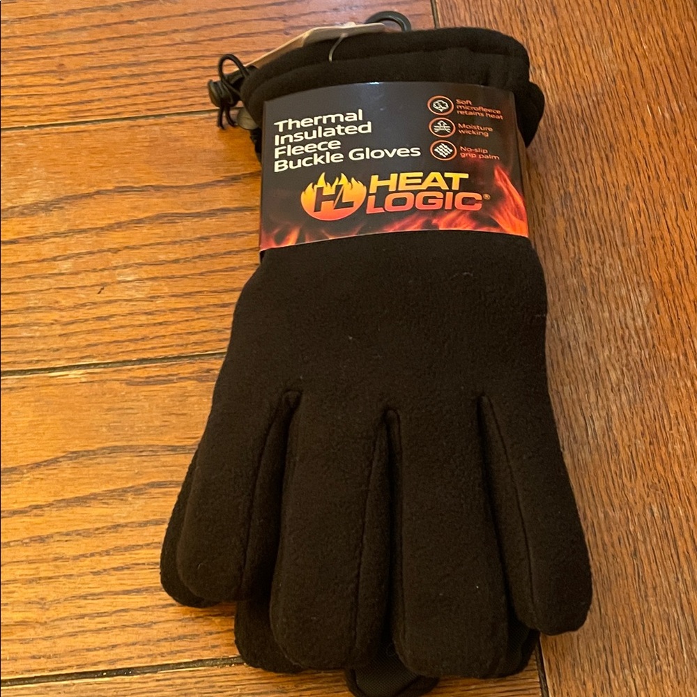 Black Thermal Insulated Fleece Gloves XXXL 3XL